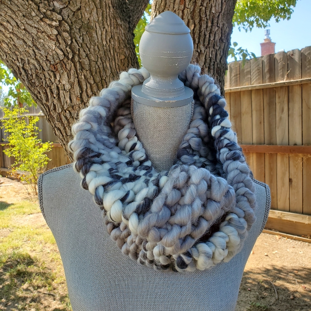 Handmade infinity scarf